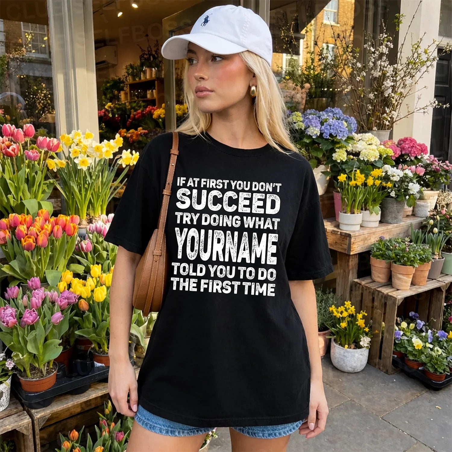 117 Personalized Funny Quote Apparel “If At First You Don’t Succeed”