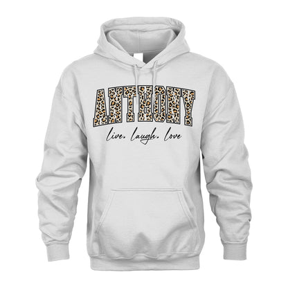Live Laugh Love Custom Name With Leopard Pattern Shirt ANTHONY M1-13