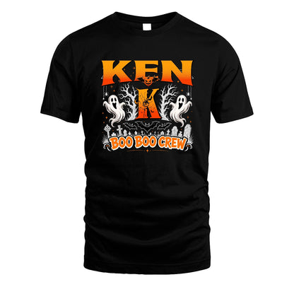 Boo Boo Crew Halloween Custom Name Shirt KEN M1-28