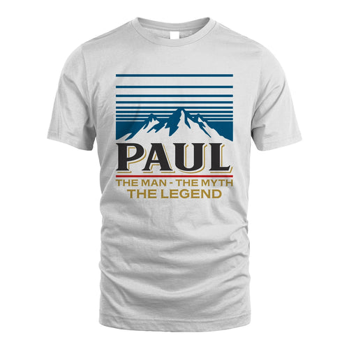 The Man The Myth The Legend Vintage Mountain Shirt PAUL M1-19