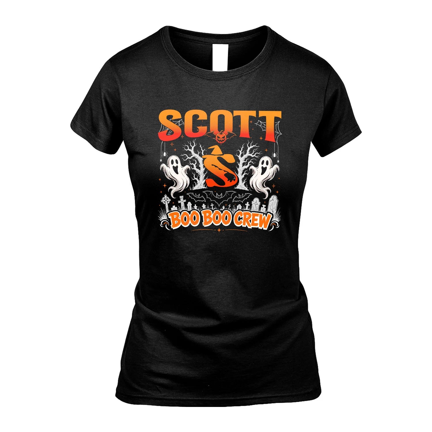 Boo Boo Crew Halloween Custom Name Shirt SCOTT M1-28