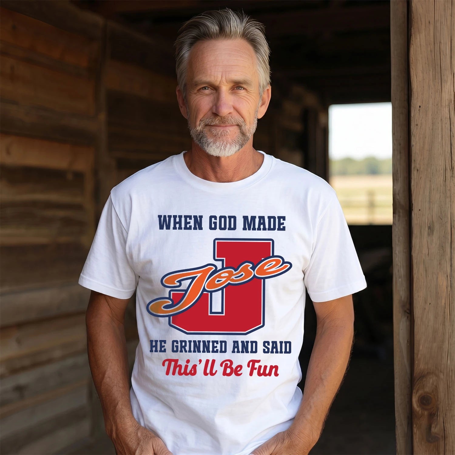 God Made Your Name Custom Shirt JOSE M1-16