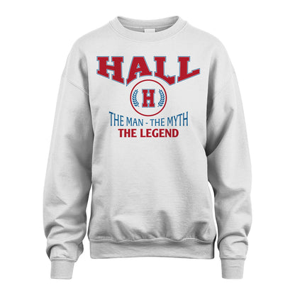 The Man The Myth The Legend Jet Style Shirt HALL M1-9