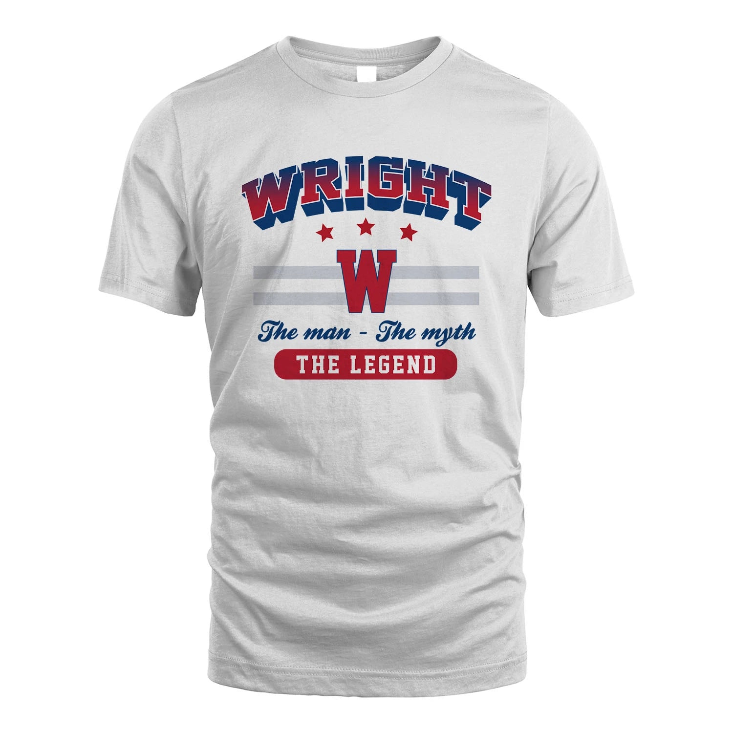 The Man The Myth The Legend With Your Name Shirt WRIGHT M1-35