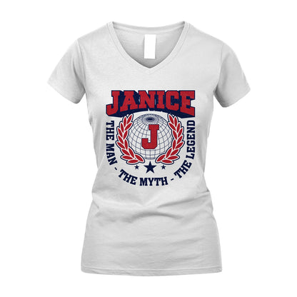 The Man The Myth The Legend Logo Shirt JANICE M1-30