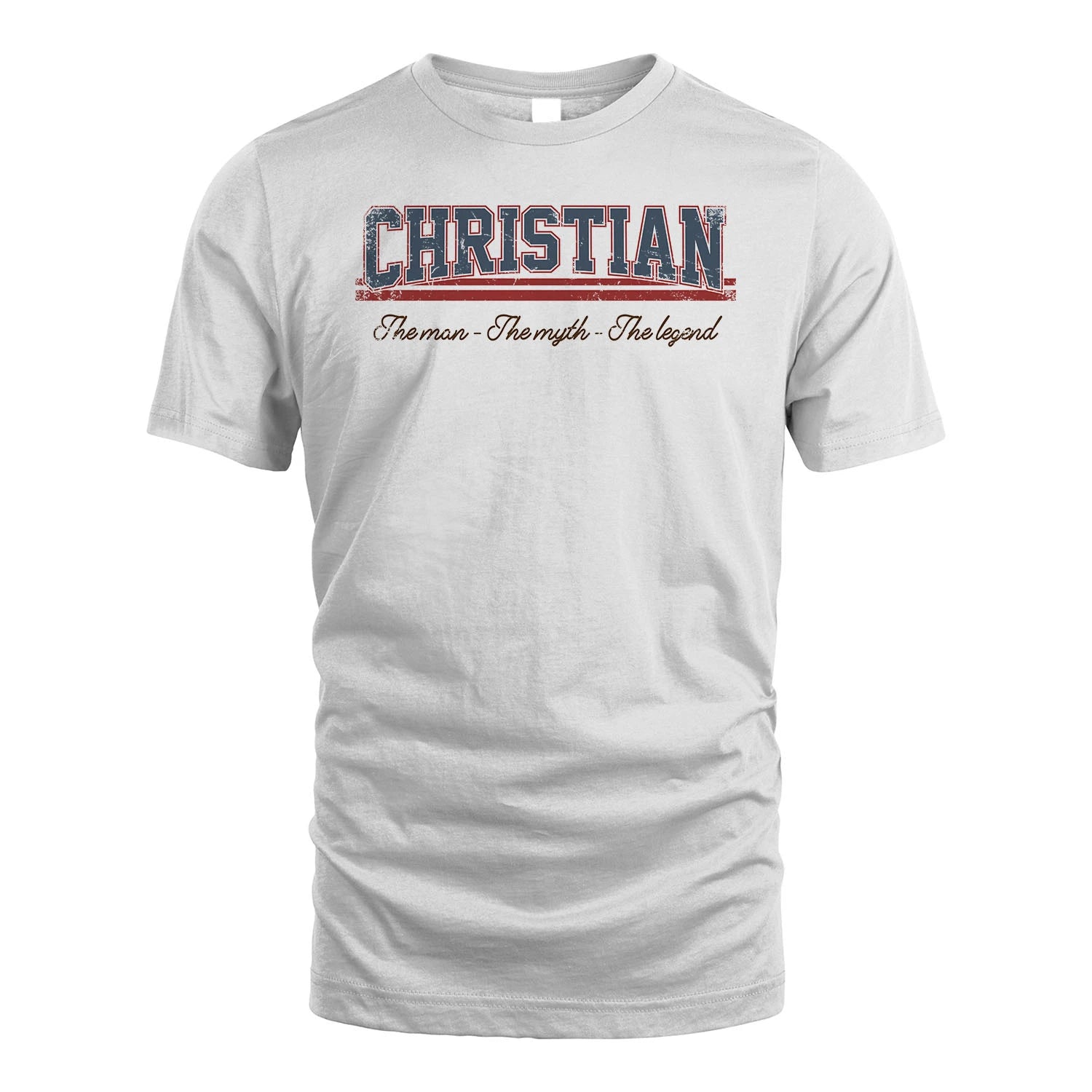 The Man The Myth The Legend Vintage Shirt CHRISTIAN M1-6