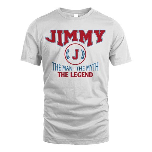 The Man The Myth The Legend Jet Style Shirt JIMMY M1-9
