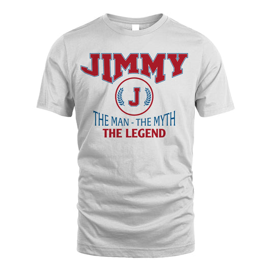 The Man The Myth The Legend Jet Style Shirt JIMMY M1-9