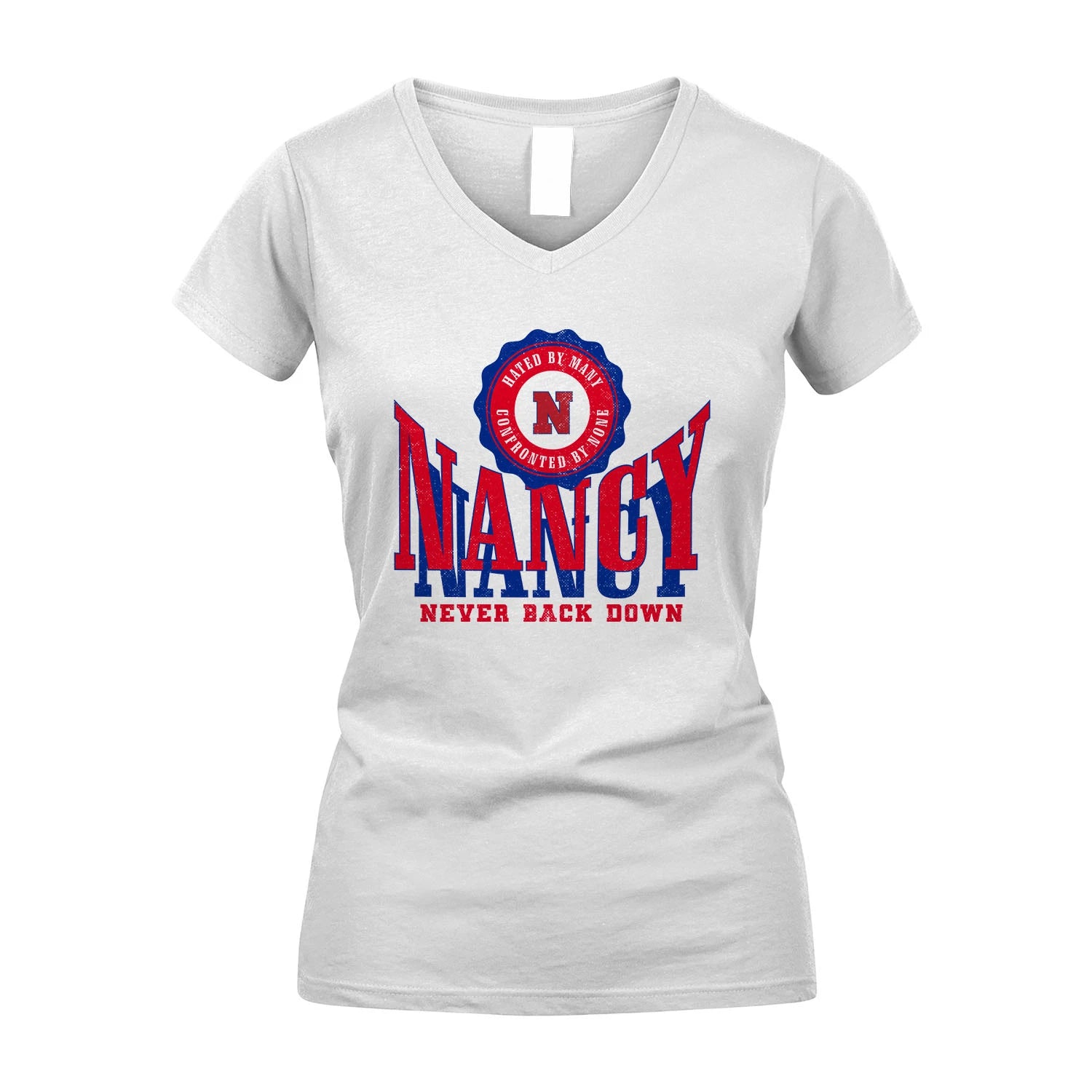 Your Name Never Back Down Shirt NANCY M1-33