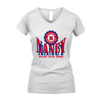 Your Name Never Back Down Shirt NANCY M1-33