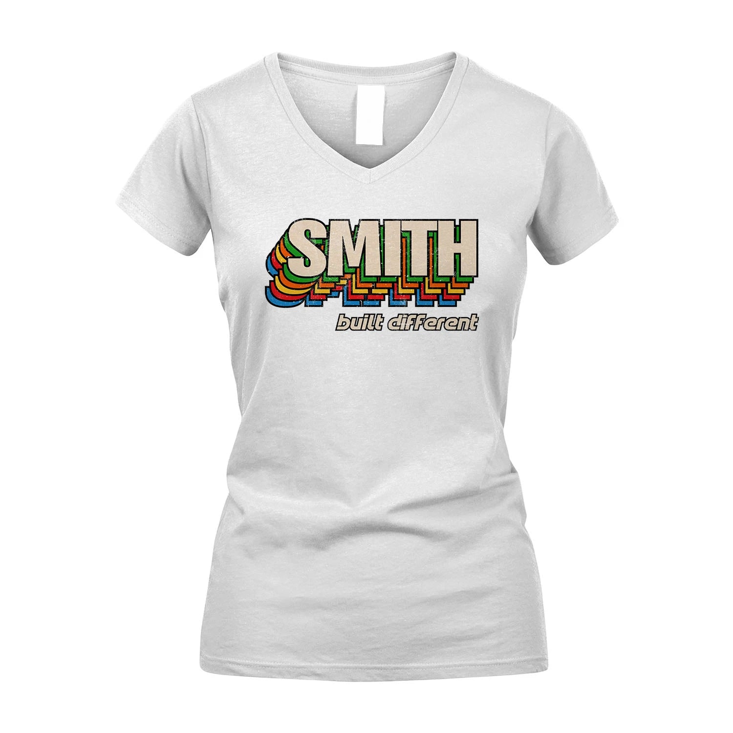 Your Name Built Different Retro Shirt SMITH M1-26