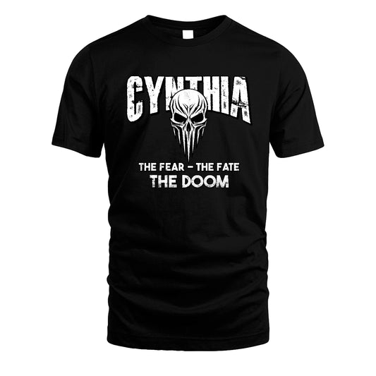 The Fear The Fate The Doom Skull Shirt CYNTHIA M1-39