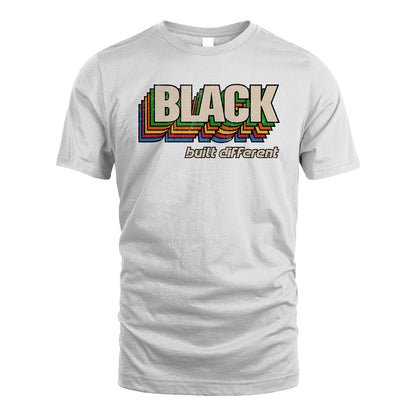 Your Name Built Different Retro Shirt BLACK M1-26