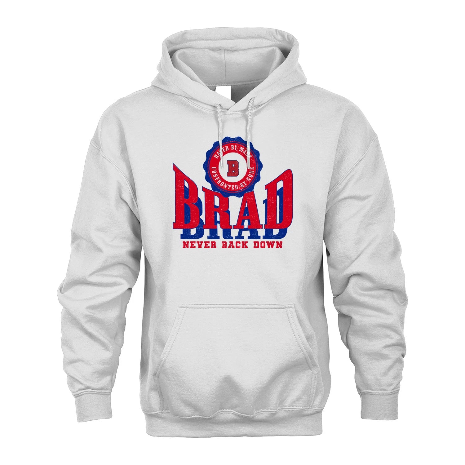 Your Name Never Back Down Shirt BRAD M1-33