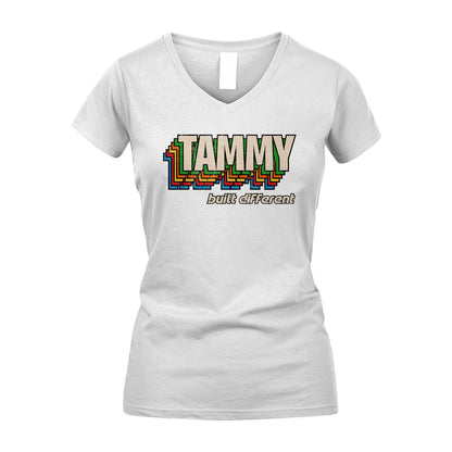 Your Name Built Different Retro Shirt TAMMY M1-26