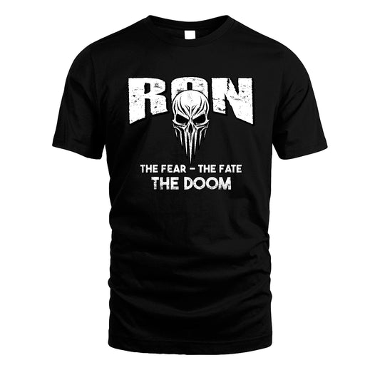 The Fear The Fate The Doom Skull Shirt RON M1-39