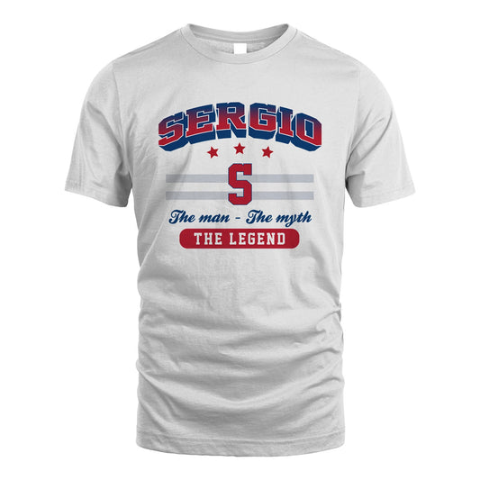 The Man The Myth The Legend With Your Name Shirt SERGIO M1-35