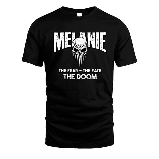 The Fear The Fate The Doom Skull Shirt MELANIE M1-39