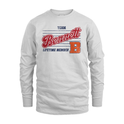 Team Your Name Lifetime Member Vintage Shirt BENNETT M1-24