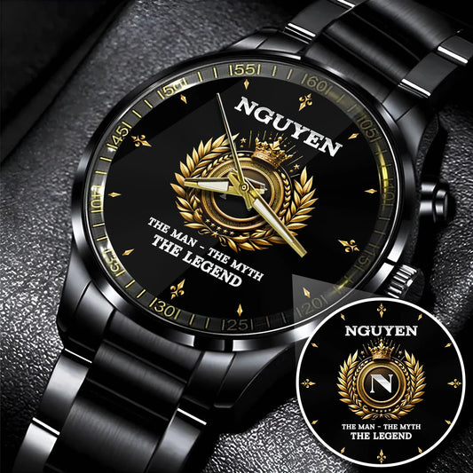 The Man The Myth The Legend Olive Crown Watch NGUYEN M1-W5