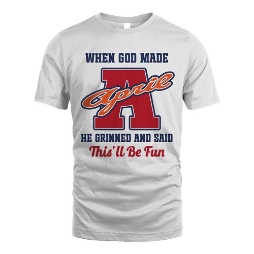 God Made Your Name Custom Shirt APRIL M1-16