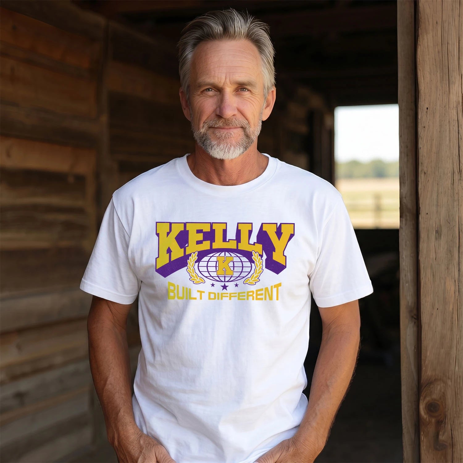 Your Name Built Different Sporty Shirt KELLY M1-32