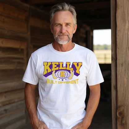 Your Name Built Different Sporty Shirt KELLY M1-32