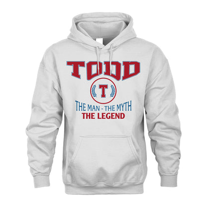 The Man The Myth The Legend Jet Style Shirt TODD M1-9