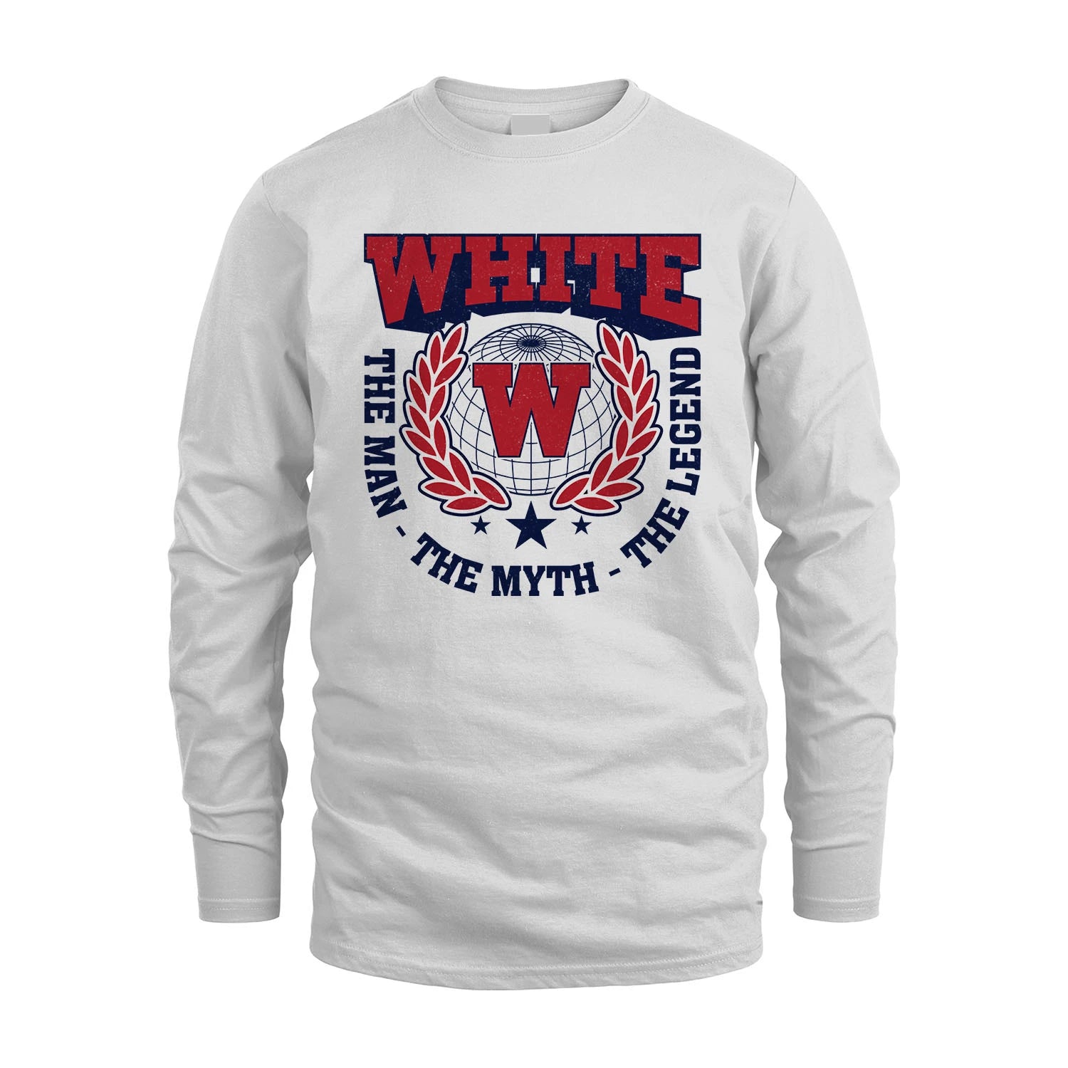 The Man The Myth The Legend Logo Shirt WHITE M1-30