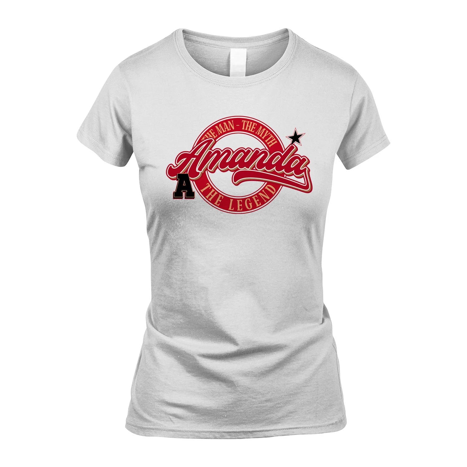The Man The Myth The Legend Sporty Shirt AMANDA M1-14