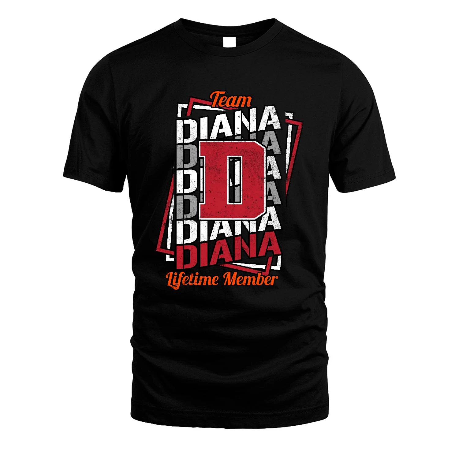 Team Your Name Lifetime Member Sporty Shirt DIANA M1-25