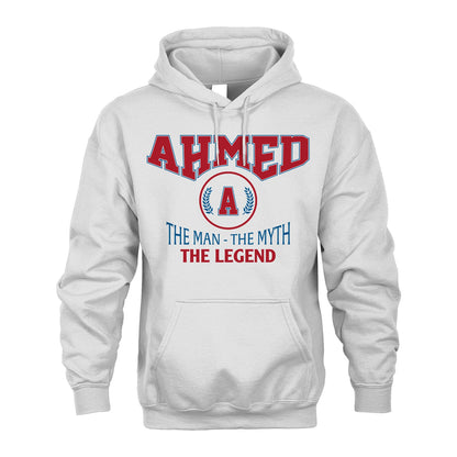 The Man The Myth The Legend Jet Style Shirt AHMED M1-9
