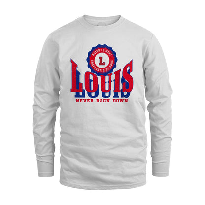 Your Name Never Back Down Shirt LOUIS M1-33