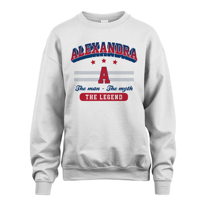 The Man The Myth The Legend With Your Name Shirt ALEXANDRA M1-35