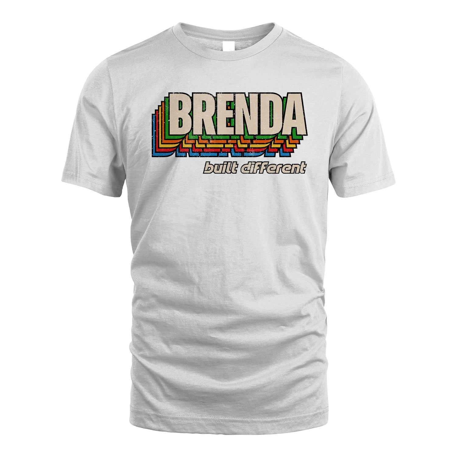 Your Name Built Different Retro Shirt BRENDA M1-26