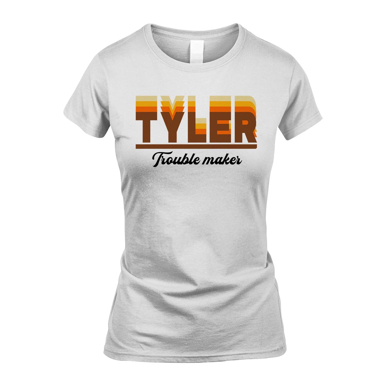 Your Name Trouble Maker Funny Shirt TYLER M1-34