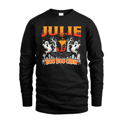 Boo Boo Crew Halloween Custom Name Shirt JULIE M1-28