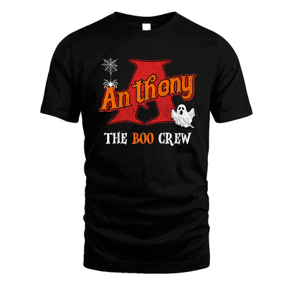 The Boo Crew Halloween Custom Name Shirt ANTHONY M1-22