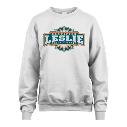 Certified Your Name Trouble Maker Shirt LESLIE M1-36