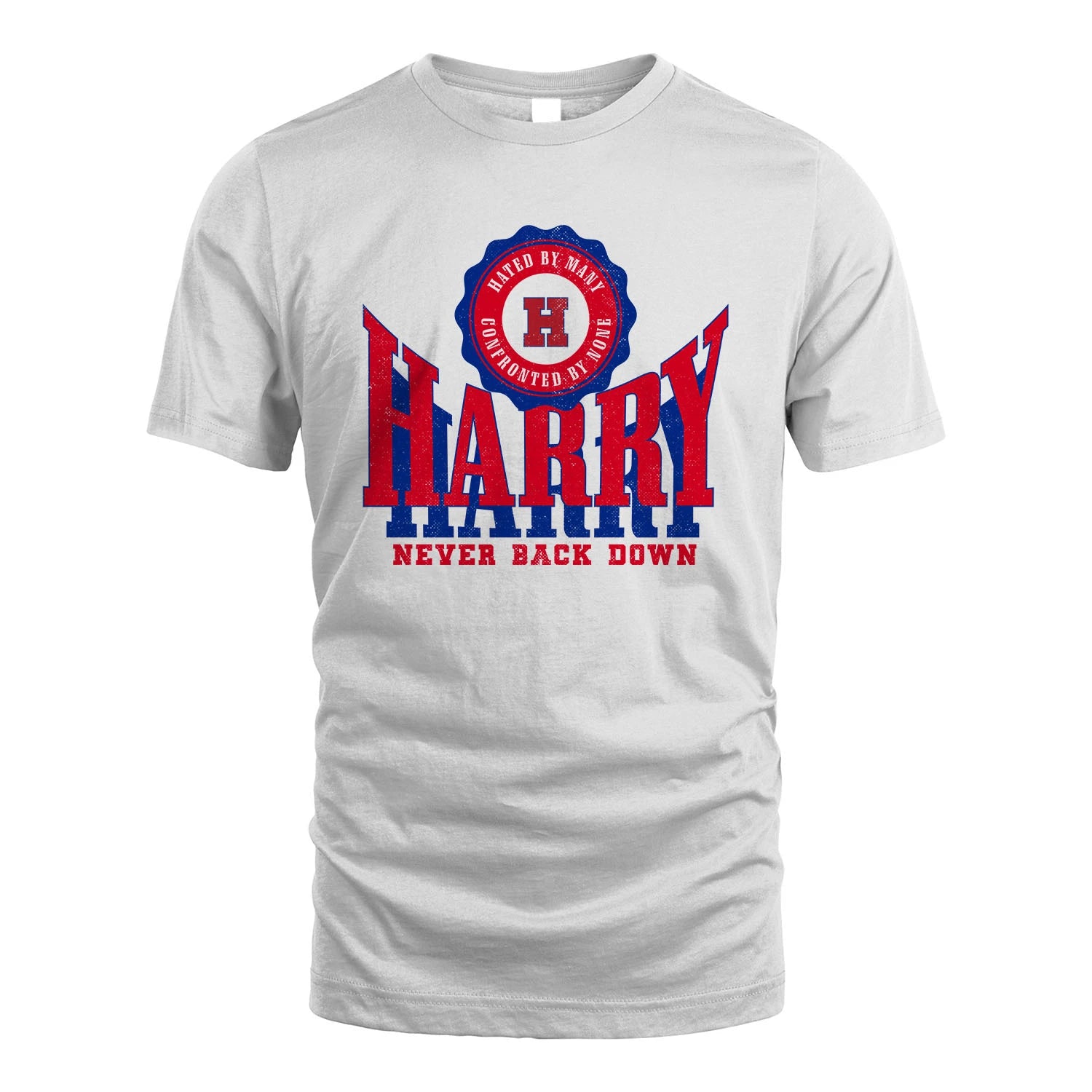 Your Name Never Back Down Shirt HARRY M1-33
