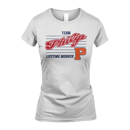 Team Your Name Lifetime Member Vintage Shirt PHILIP M1-24