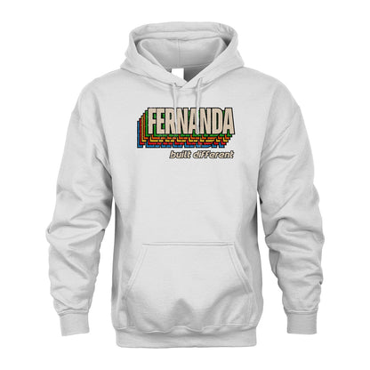 Your Name Built Different Retro Shirt FERNANDA M1-26