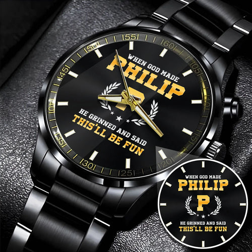 When God Made He Grinned And Said This'll Be Fun Watch PHILIP M1-W7