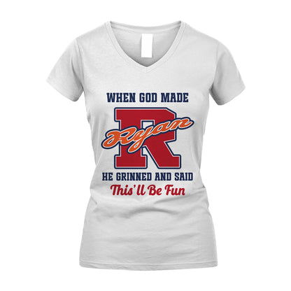 God Made Your Name Custom Shirt RYAN M1-16