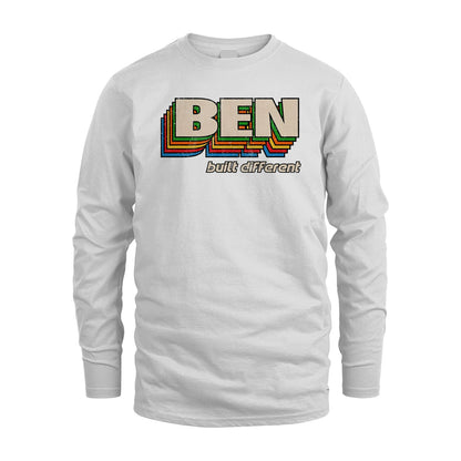 Your Name Built Different Retro Shirt BEN M1-26