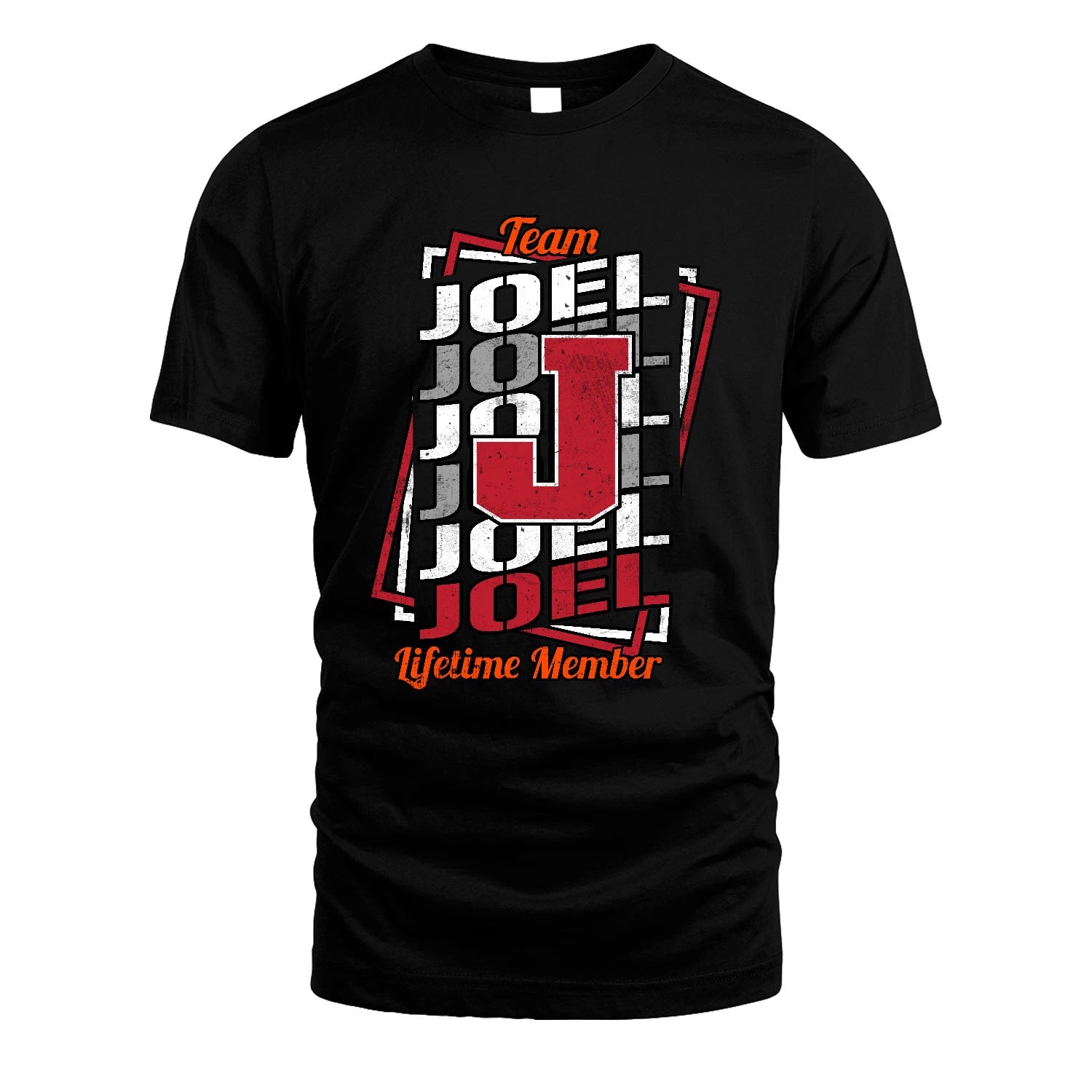Team Your Name Lifetime Member Sporty Shirt JOEL M1-25
