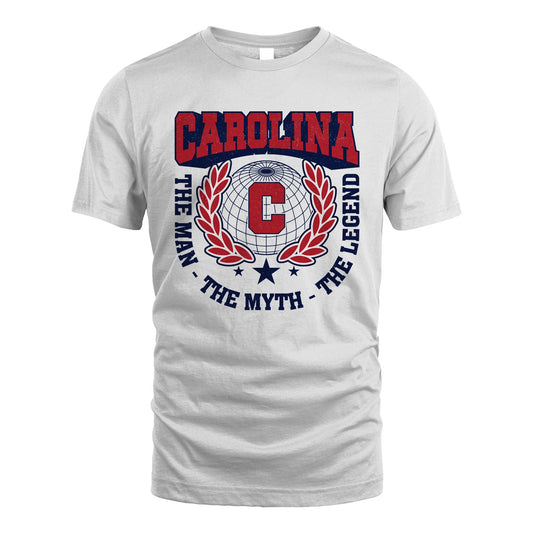 The Man The Myth The Legend Logo Shirt CAROLINA M1-30