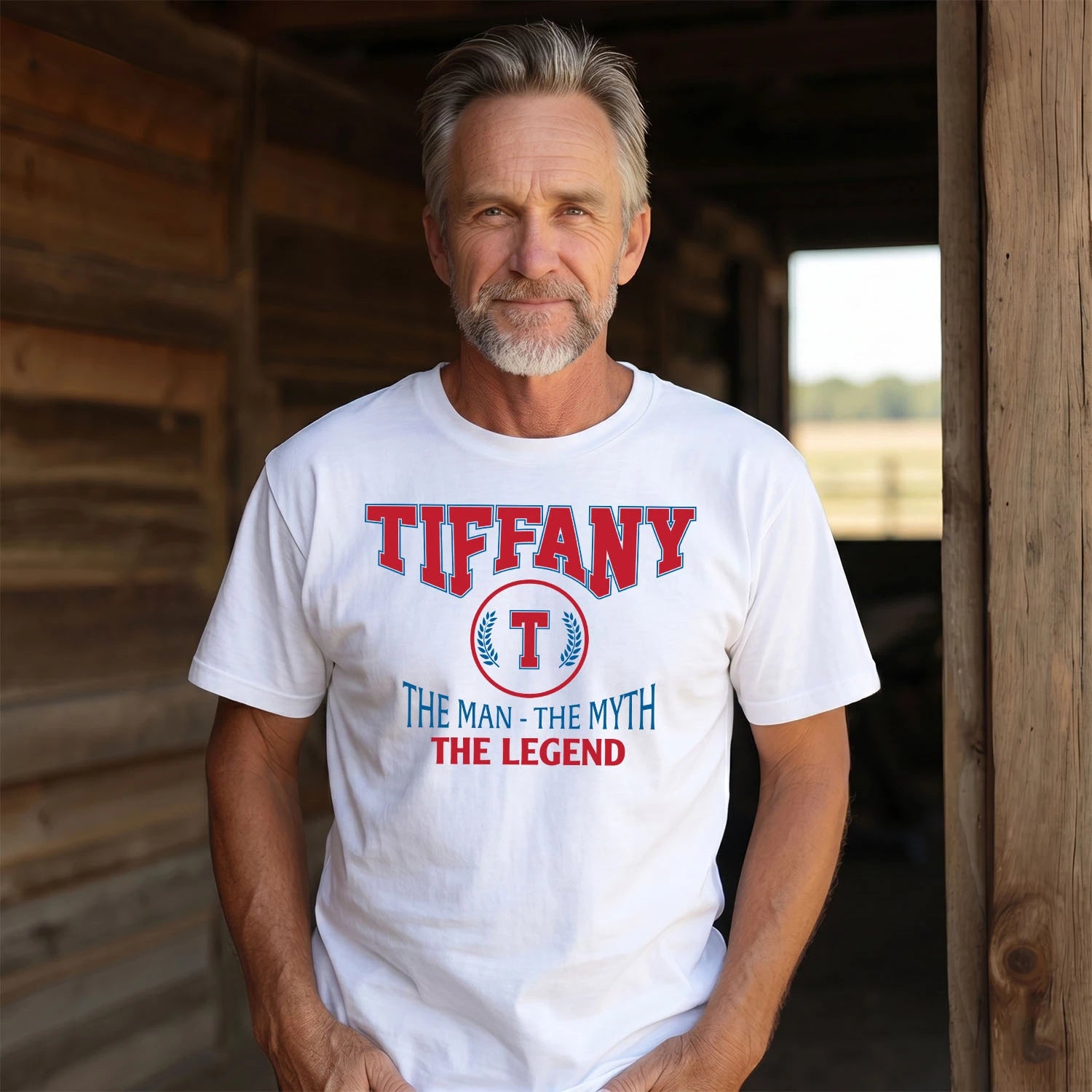 The Man The Myth The Legend Jet Style Shirt TIFFANY M1-9