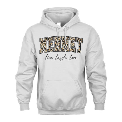 Live Laugh Love Custom Name With Leopard Pattern Shirt MEHMET M1-13