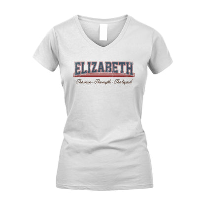 The Man The Myth The Legend Vintage Shirt ELIZABETH M1-6